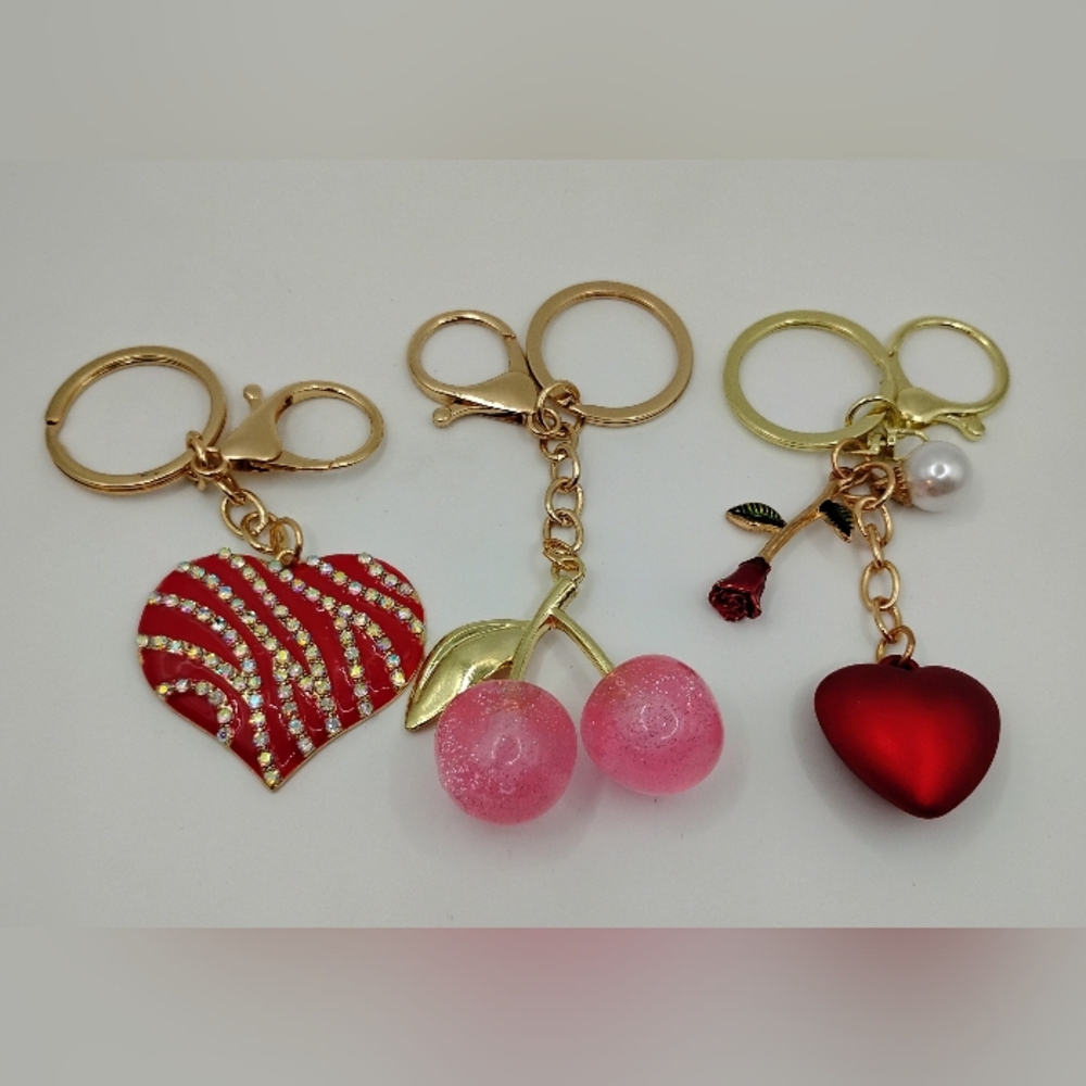 (3) Adorable Fashion Keychain Bundle